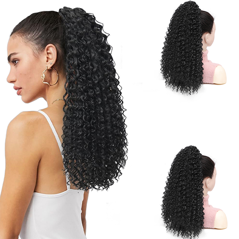 Afro Puff Curly Pony Tail Hair - đánh giá và giá Drawstring Afro Curly Puff Ponytail
