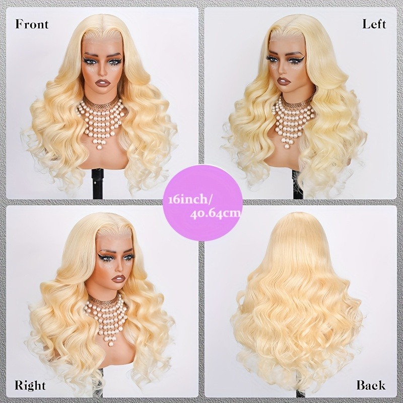 613 Lace Front Wig Human Hair  - đánh giá và giá 613 Blonde Body Wave Lace Front Wig