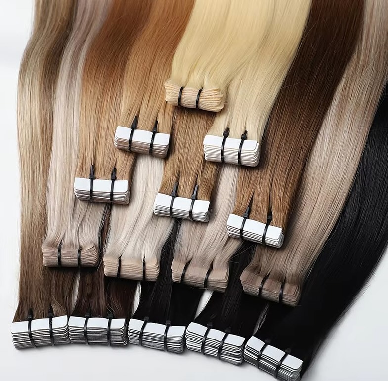 Tape Ins Human Hair Extensions - đánh giá và giá Invisible Tape In Extensions Real Hair